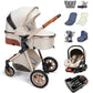 3-in-1 High Landscape Stroller with Car Seat & ISOFIX