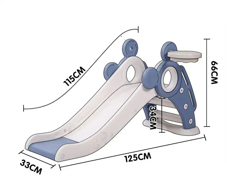 Giraffe Slide – Indoor/Outdoor Playground Toy with Basketball Hoop