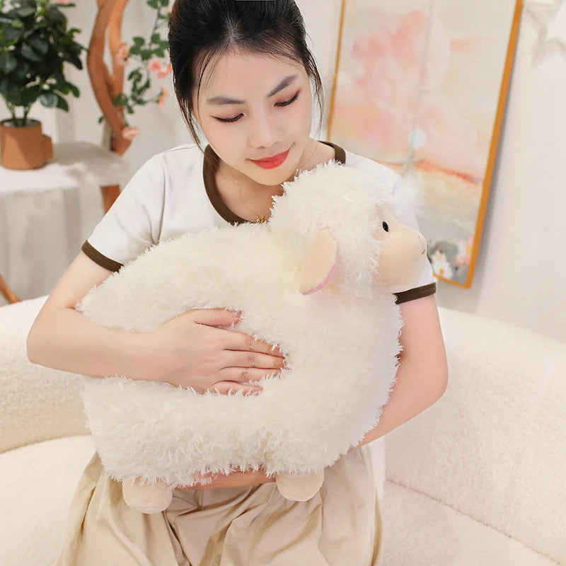 Cotton Candy Sheep Plush – Soft Alpaca Toy for Kids