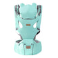 3 IN 1 Baby Hipseat Carrier Backpack Straps for Infant Toddler 0-36M Ergonomic With Windproof Hat for Winter Luminous Strips