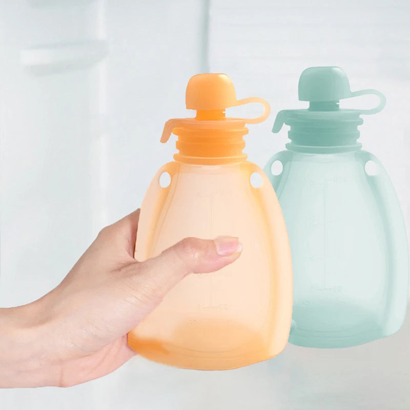 Reusable Silicone Breast Milk Storage Bags – Leakproof Freezer Containers