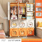 Home Bedroom Furniture Folding Wardrobe Clothes Cabinets Simple Dressers Cube Storage Locker Baby Closet Plastic Collapsible