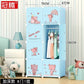 Low Profile Kids Storage Cabinet Cute Baby Clothes Organizer With Plastic Shelves For Nursery Toddler Room Furniture