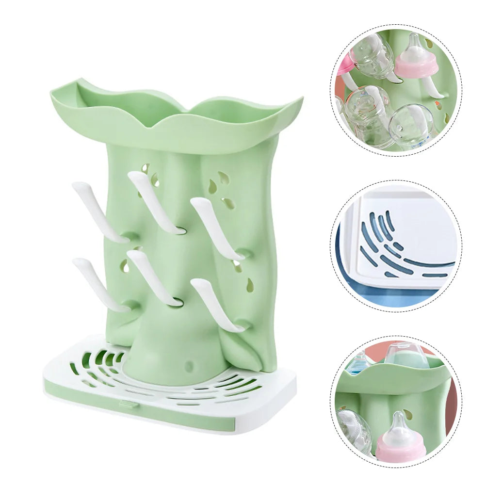 Bottle Drying Rack Baby Milk Holder Draining Station Space Saving Drying Rack For Bottles Drying Stand Drain Board Drying Shelf