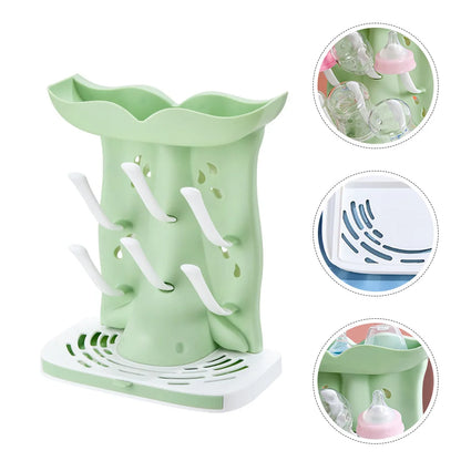 Bottle Drying Rack Baby Milk Holder Draining Station Space Saving Drying Rack For Bottles Drying Stand Drain Board Drying Shelf