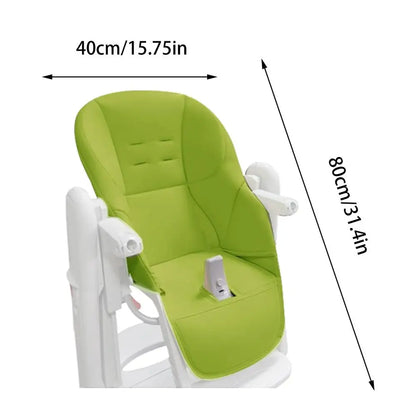 Kids Highchair Cushion Pad High Chair Dining Protection Cover Cushion PU Leather And Sponge Comfortable Seat Pad Boy And Girl