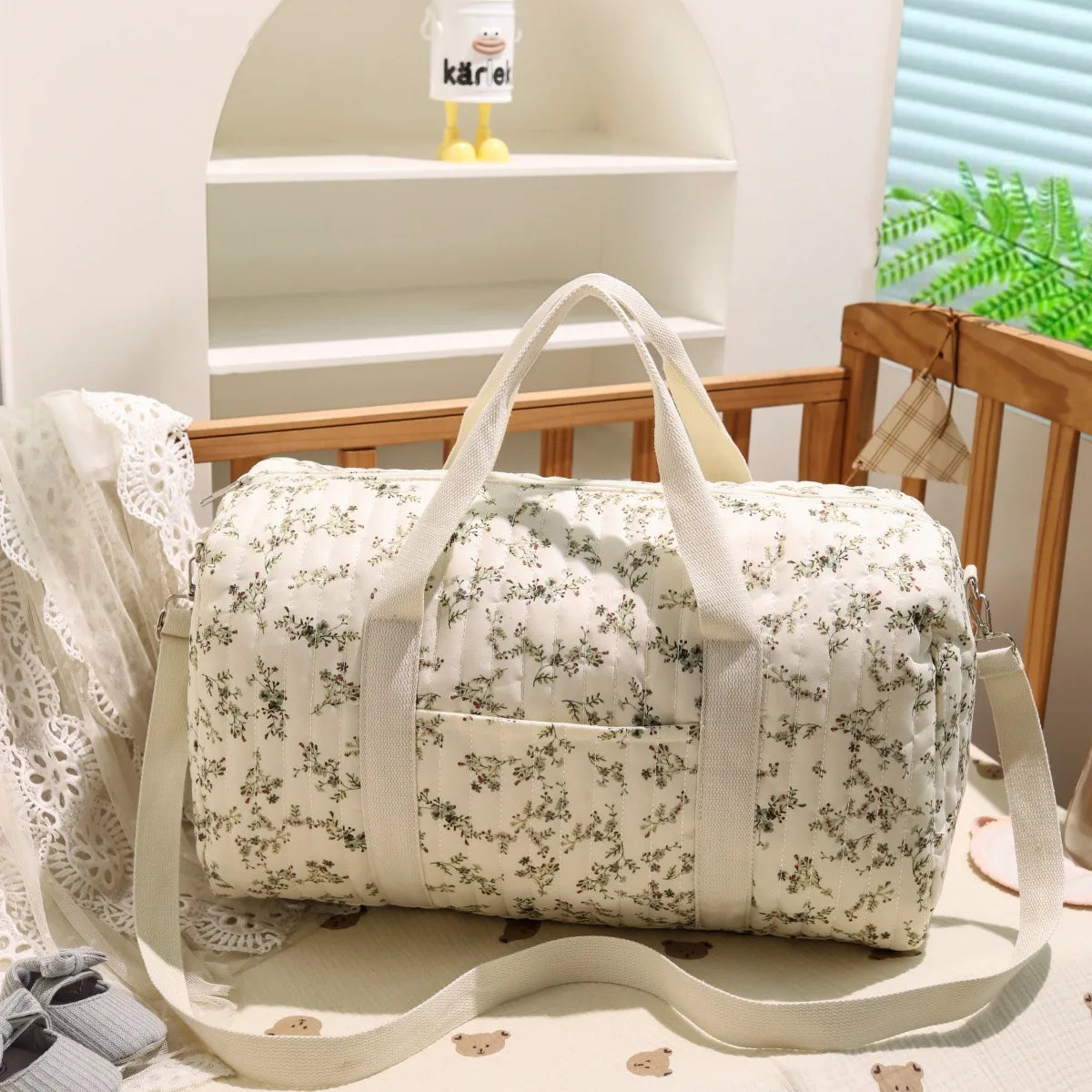 Embroidered Mommy Bag – Large-Capacity, Lightweight & Multi-Functional