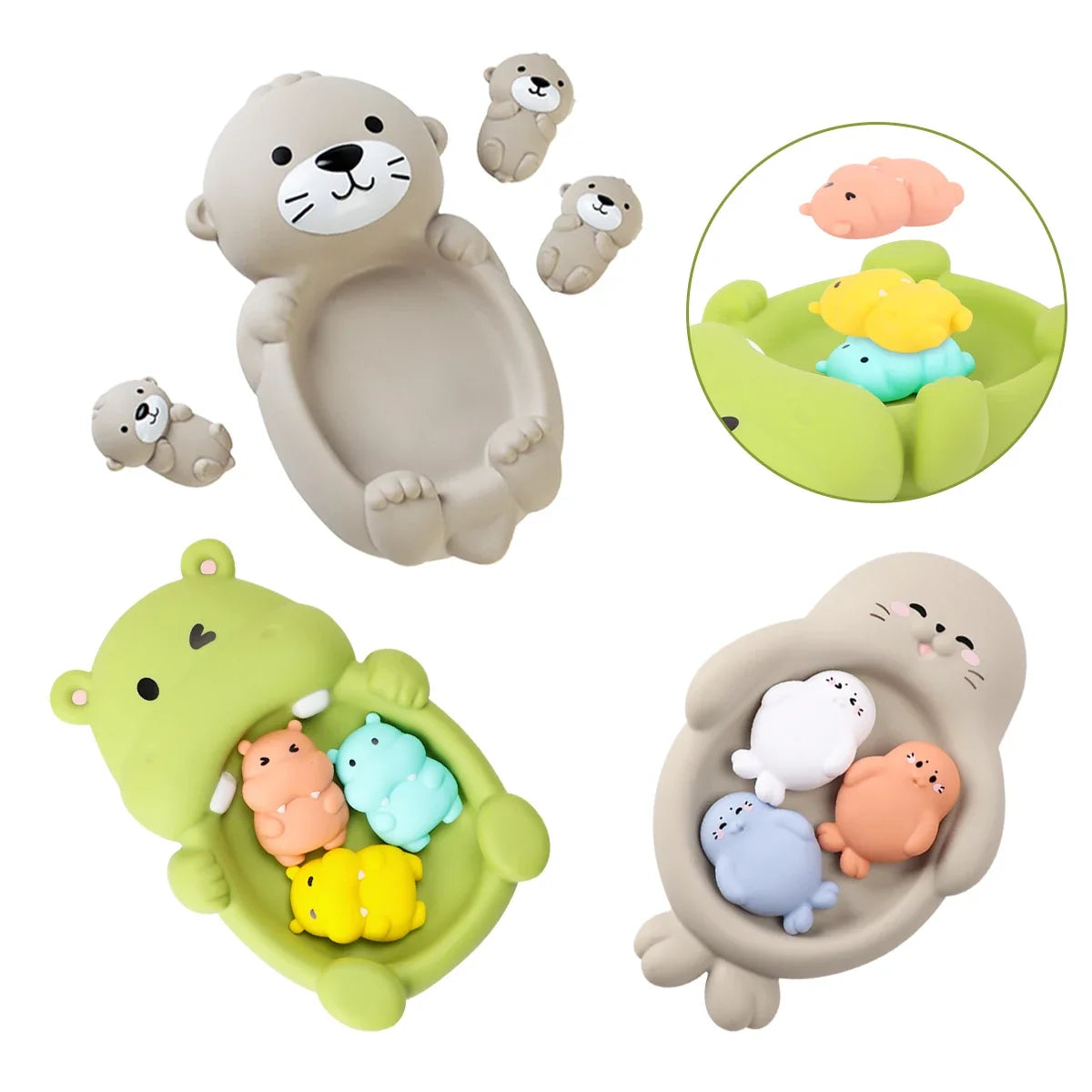 Cuddly Otter Floating Bath Toy for Babies & Toddlers - Pool Water Play