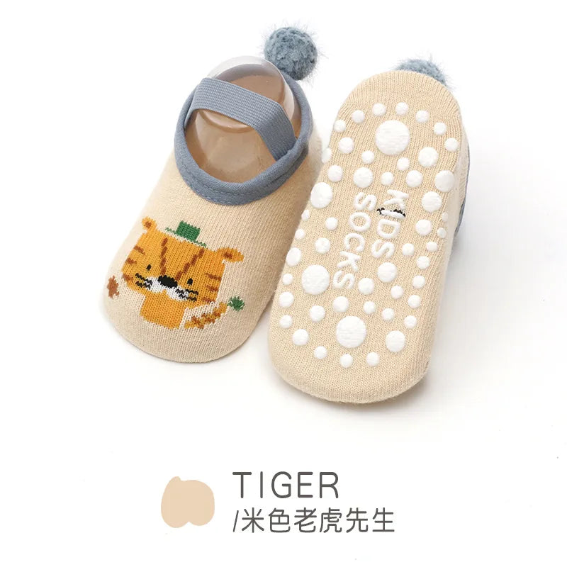 Cute Anti-Slip Baby Socks – Summer Animal Print