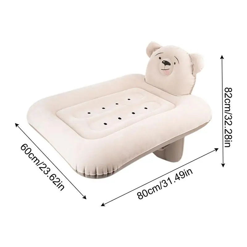 Inflatable Toddler Travel Bed – Portable Sleeping Pad for Car & Airplane