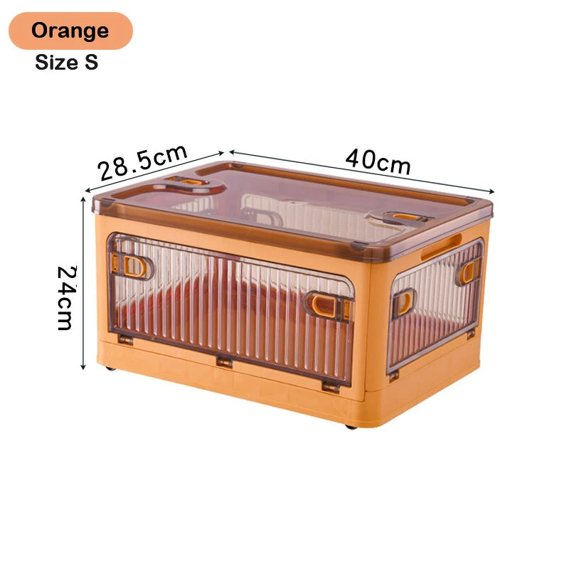 BGRORIO Foldable Storage Box Closet Organizer With Wheels Stackable Sundries Organizer Clothes Quilts Toys Books Storage Box