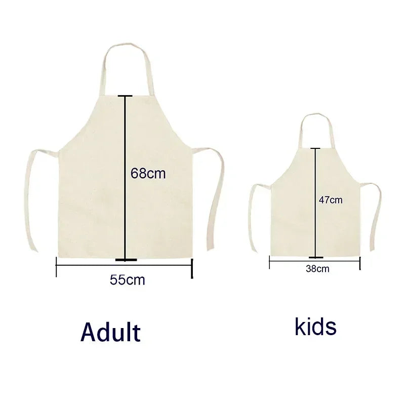 Cute little dinosaur bear rabbit pattern apron home linen children's cleaning apron kitchen cooking baking bib