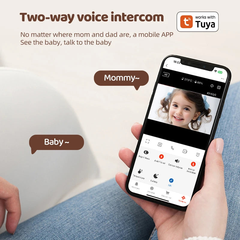 Tuya Smart Baby Monitor WiFi Video Camera
