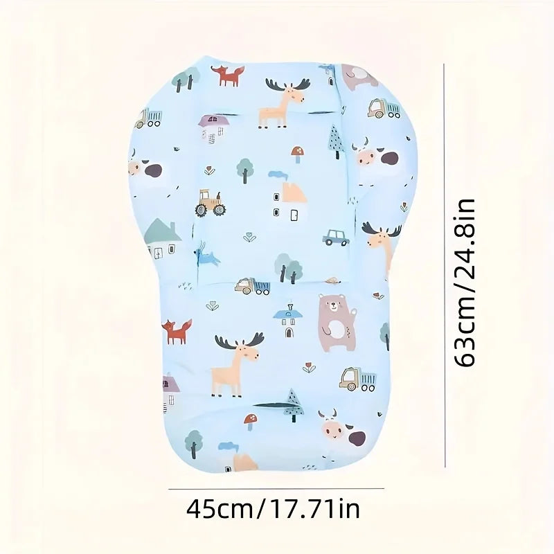 Baby Stroller Seat Liner Soft Thick Padded Cushion for Highchair Car Seat Infant Toddler 0-3 Years Washable Adjustable Safe