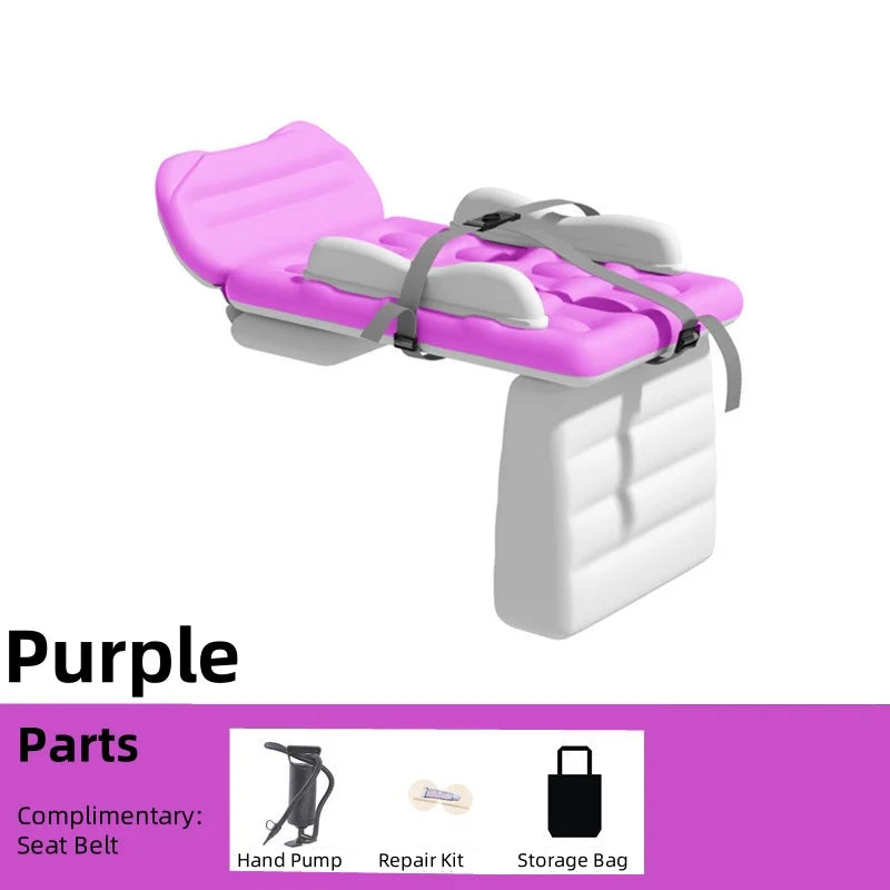 Portable Toddler Inflatable Travel Bed – Airplane & Car Seat Extender Mattress