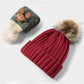 2-12 Year Children's Hat Scarf Set Baby Boy Autumn and Winter Girl Boy Fur Scarf Thickened Hat Spring and Autumn Warm