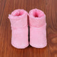 Baby Shoes Soft Bottom Anti-Slip Walking Shoes Leatherette Faux Fur Integrated Design Breathable Comfortable Children Footwear