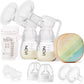 NCVI Double Electric Breast Pump, LED Display, 10pcs Breastmilk Storage Bags