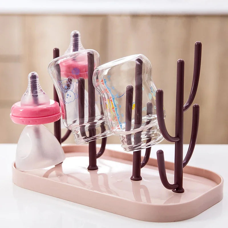 Feeding Cup Holder Storage Drying  Baby Feeding Bottle Drain Rack Nipple Rack Cleaning Dryer Drainer Storage Drying Rack