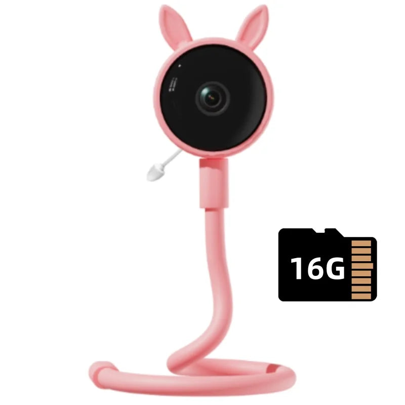 1080P HD Baby Monitor Tuya APP Remote Control 2 Million Pixel Camera Sound Temperature Detection Infrared Night Vision Babyphone