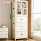 Children's Wardrobe, Bedroom, Home Storage Cabinet, Baby Storage Bin, Toy Clothing Storage Box Plastic Folding Organizer Cabinet