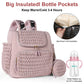 Mauve Mist Diaper Backpack – Nappy Bag with Changing Pad & Stroller Straps