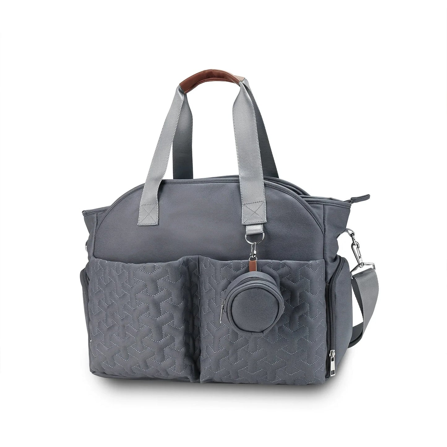Breast Pump Bag Diaper Bag Tote with Pacifier Case Large Large Capacity  Diaper Tote for Mom and Dad Breast Pump Bag