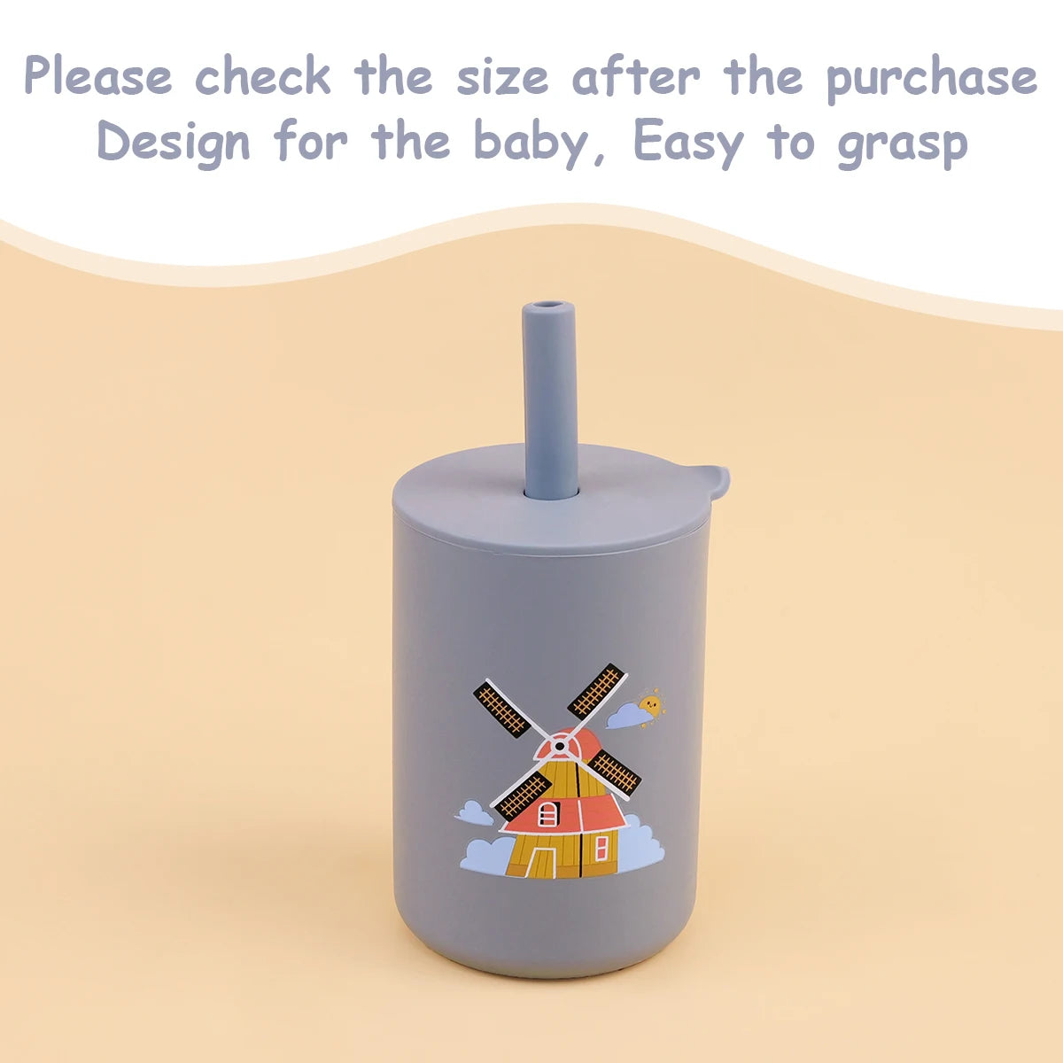 Toddler Feeding Bottle – Silicone Straw Cup for Kids