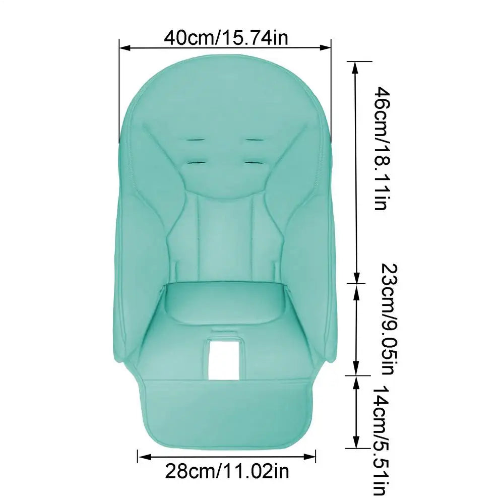 Baby High Chair Cover And Cushion Non Slip Padding Cover For Feeding Seat PU Leather High Chair Padding Covers