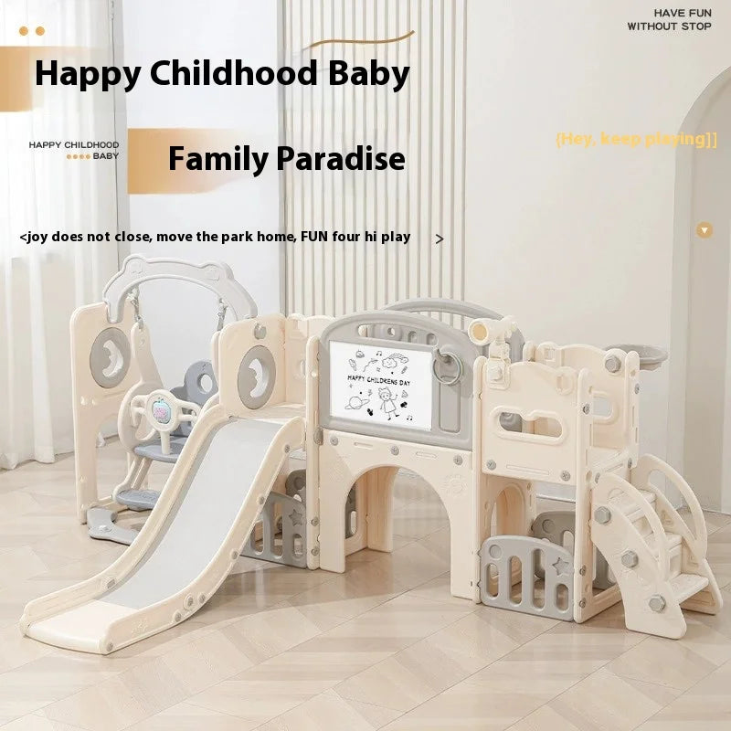 Toddler Slide & Swing Playset with Activity Board