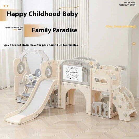 Toddler Slide & Swing Playset with Activity Board