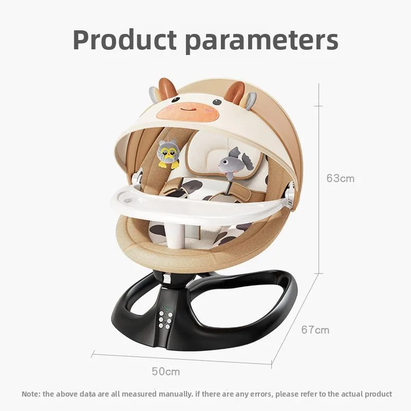 Baby Soothing Rocker Electric Swing Chair for Newborns 0–2 Years Calming Bouncer and Cradle Sleeper  Baby Swing Cradle Newborn