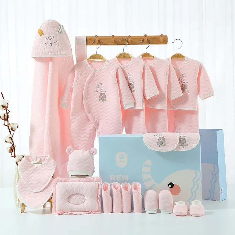 18/21/23 Pcsnewborn Clothes Set Winter Thick New Born Baby Girl Boy Clothes Cotton  Newborn Set Infant Outfit Baby Gift No Box