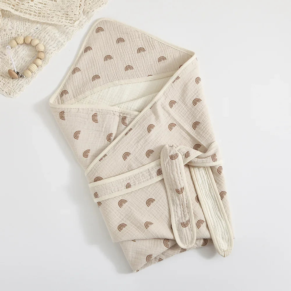 4 Layer Muslin Baby Swaddle Blanket for Newborn Bedding Quilt Swaddling Wrap Soft Bath Towel Babies Accessories