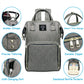 Mummy Diaper Backpack – Large Capacity, USB, Waterproof