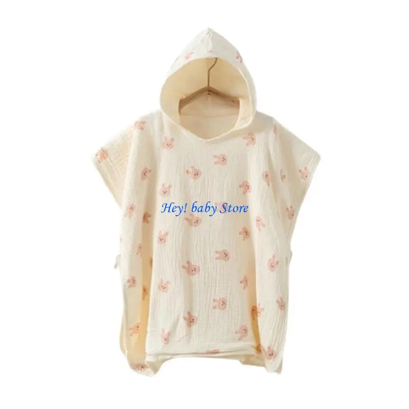 JU64 Baby Hooded Bath Towel for Infant Boy Girl Breathable  Wraps Warm Shower Towel Comfortable Quick-Drying Bathrobe