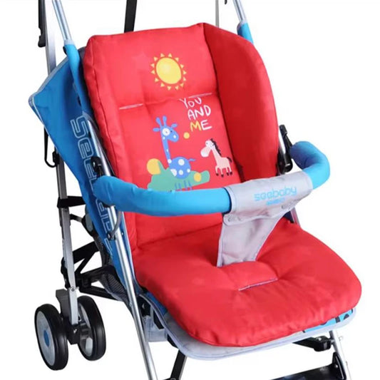 Cartoon Printed Pattern Stroller Seat Cushion Four Seasons Universal Children Dining Chair Cushion Baby Stroller Cotton Pads