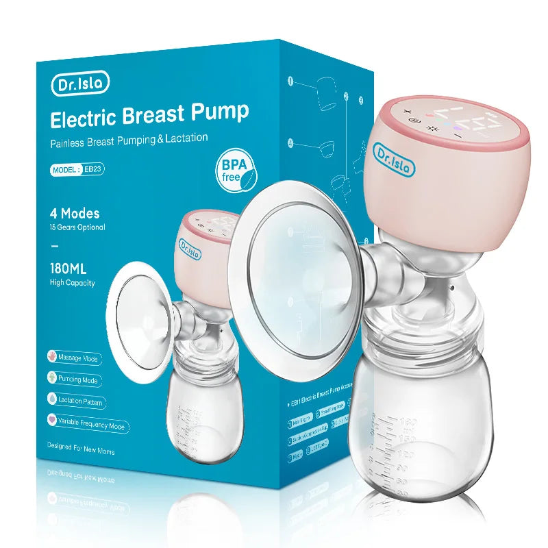 Dr. Isla Electric Breast Pump Silent Powerful Suction