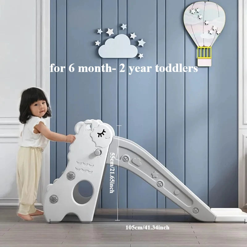 Sheep Toddler Slide – Foldable, Indoor/Outdoor, 6mo–2yrs