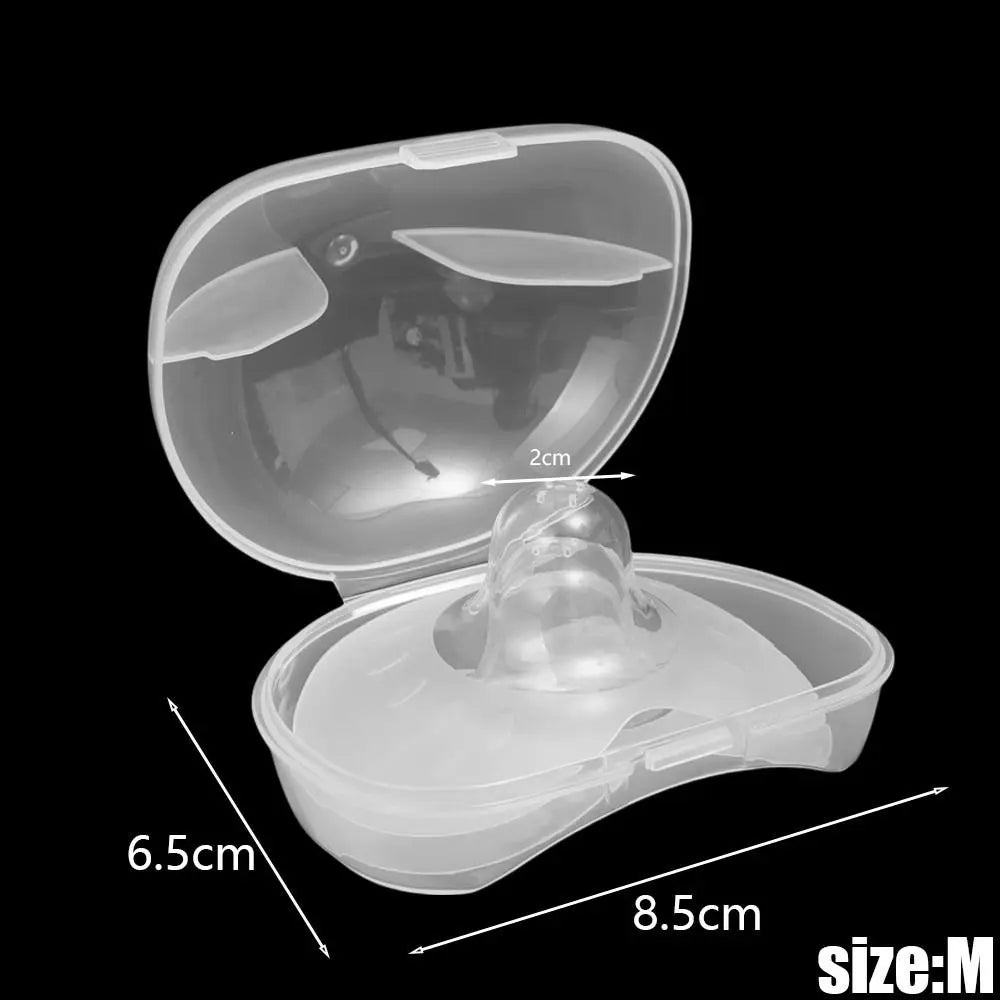 2Pcs/Box Silicone Nipple Protector Ultra-thin Butterfly Shape Anti-bite Teat Protection Shields Nursing Supplies