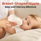 NCVI Breast Milk Storage Bottles, Baby Bottles with Nipples and Travel Caps, Anti-Colic, BPA Free, 2 Count