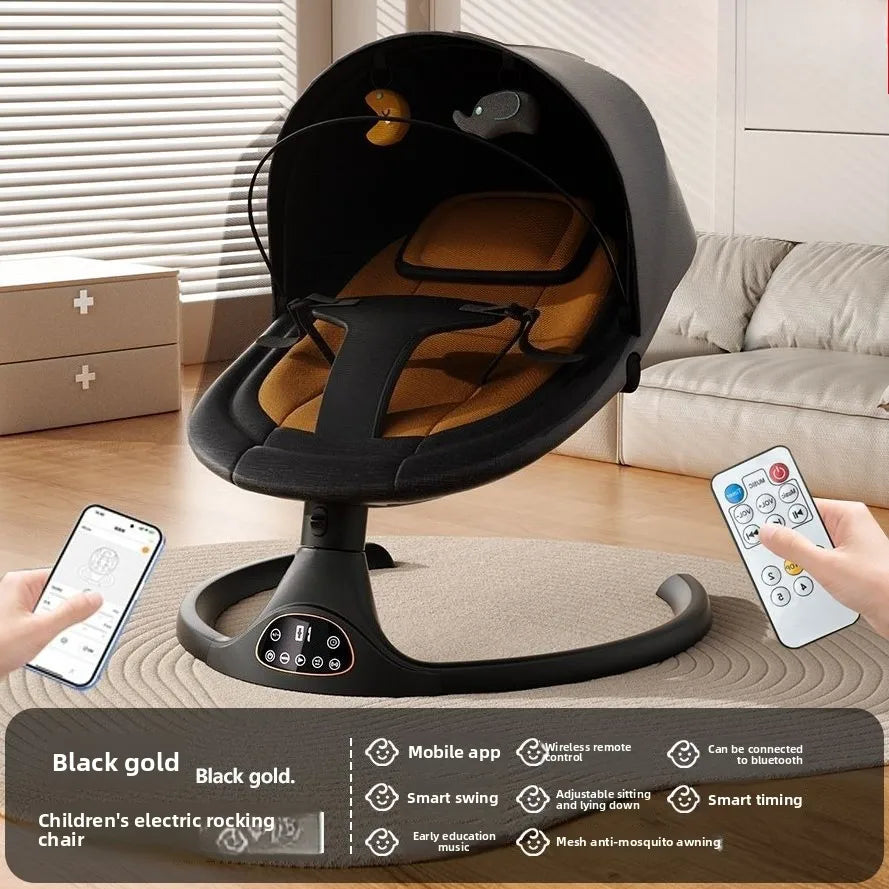 Electric Baby Rocker Soothing Swing Chair Newborns Cradle Seat Music Motion Infant Sleep Baby rocker Bassinet Baby Sleep Basket