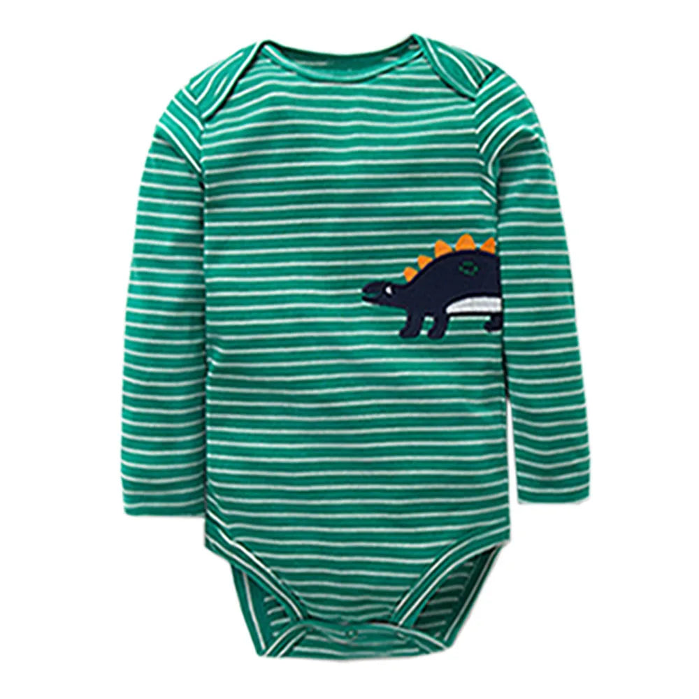 2023 Spring Autumn Baby Romper – 100% Cotton Cartoon Jumpsuit for Newborns