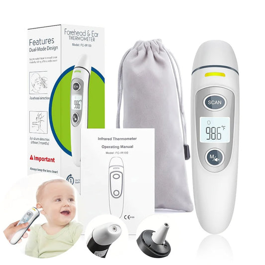 MAMIJOY Baby Thermometer Infrared Digital LCD Body Measurement Forehead Ear Non-Contact Adult Fever IR Children Termometro