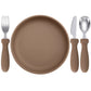 Infant Feeding Set – Silicone Plate, Spoon & Fork