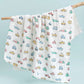 Size 110*110CM 1PC 6 Layers Muslin Cotton Fiber Muslin Baby Swaddles Soft Newborn Wrap Multifunction Infant Blankets Bath Towel