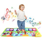100x36cm Kids Music Piano Mat Toddlers Floor Keyboard Dance Mat with 8 Instrument Sounds Baby Carpet Educational Toys Kids Gifts