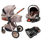 3-in-1 High Landscape Stroller with Car Seat & ISOFIX