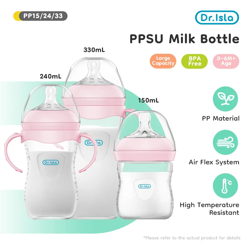 150/240/330ML Baby PP Bottle Newborn Baby Bottle with Handle Milk BottleFeeding  Baby Bottles Newborn Feeding Supplies
