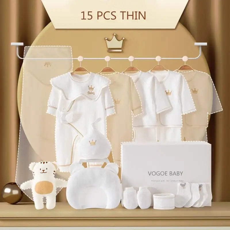 Newborn Baby Clothing Set 15/17/18/20 pieces/0-6 Months 100% Cotton Kids Clothes Suit Unisex Infant Boys Girls Clothing Set New